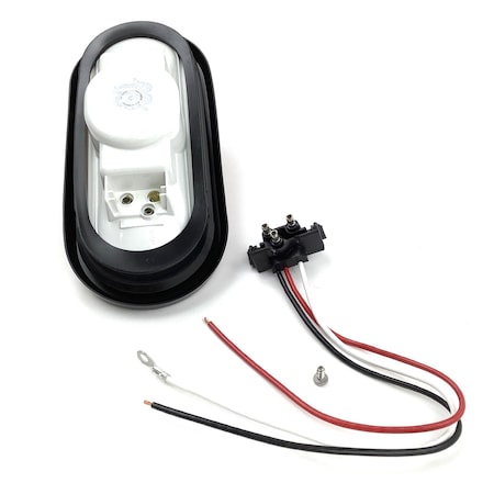 Truck-Lite Incandescent, Yellow Oval, 1 Bulb, Side Turn Signal, Black Grommet Mount, Pl-3, Stripped 60015Y